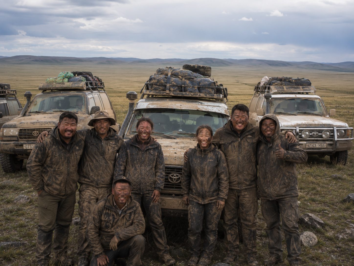 The Tengri team on the steppe